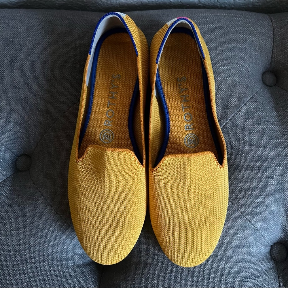 Rothy’s Lemon Drop Loafers Size 8